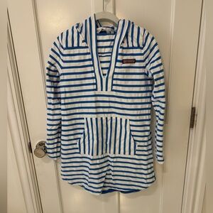 Vineyard Vines Women's Size XS White & Blue Hoodie